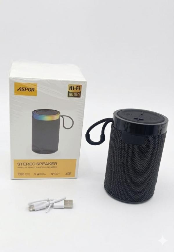 PARLANTE BLUETOOTH ASPOR A681 NEGRO