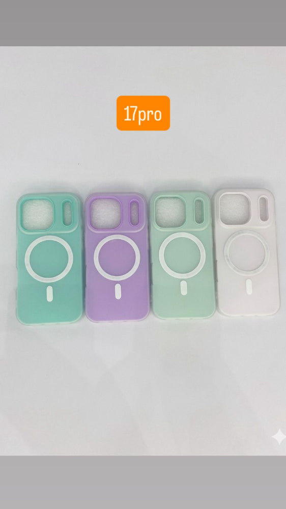 ESTUCHE MAGSAFE 2EN1 SILICONA FCC IPHONE IP17PLUS