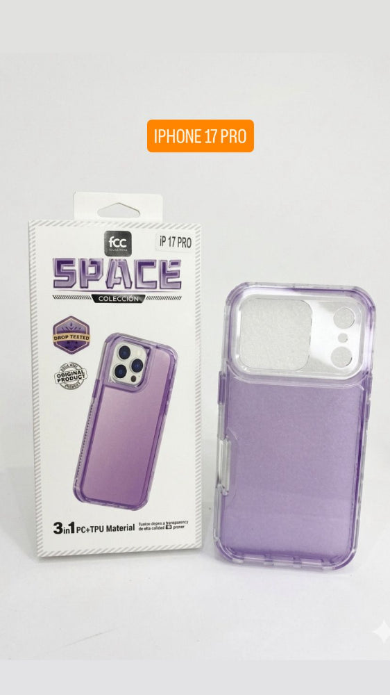 ESTUCHE SPACE FCC COLOR 3EN1 IPHONE IP17PLUS