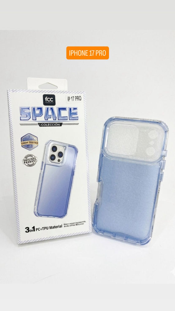 ESTUCHE SPACE FCC COLOR 3EN1 IPHONE IP17PLUS