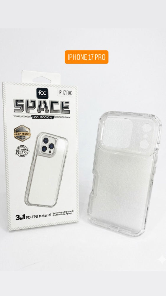 ESTUCHE SPACE FCC COLOR 3EN1 IPHONE IP17PLUS