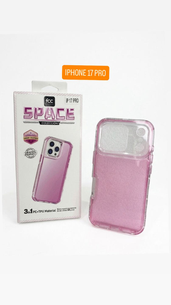 ESTUCHE SPACE FCC COLOR 3EN1 IPHONE IP17PLUS