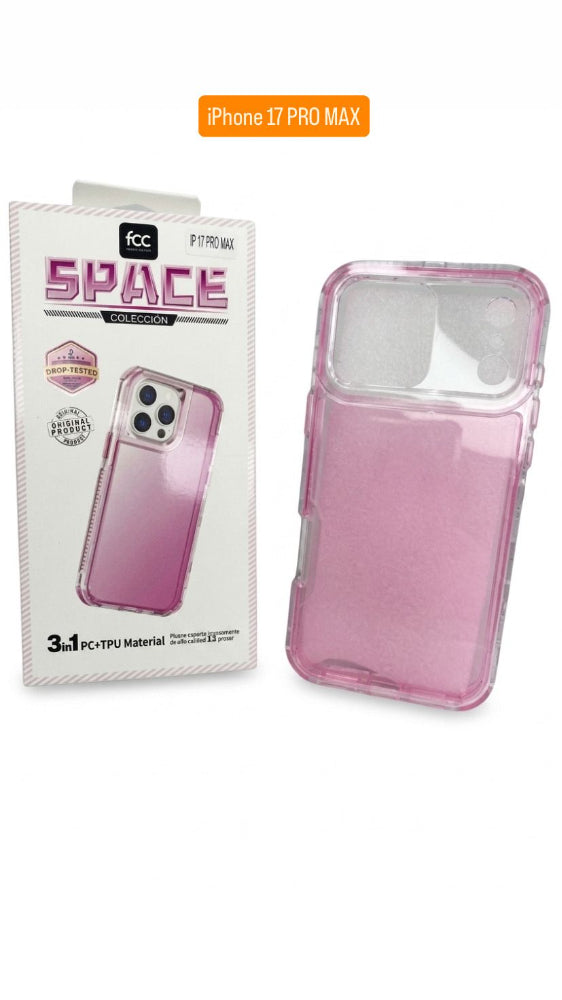 ESTUCHE SPACE FCC COLOR 3EN1 IPHONE IP17PROMAX