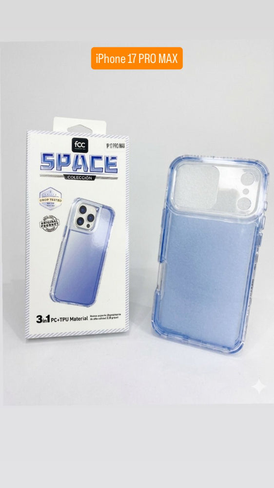 ESTUCHE SPACE FCC COLOR 3EN1 IPHONE IP17PROMAX