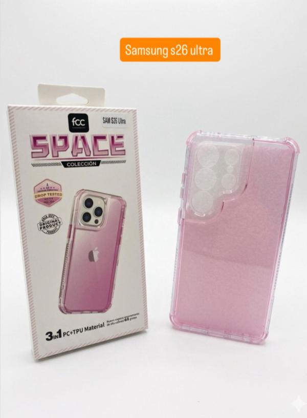 ESTUCHE SPACE FCC COLOR 3EN1 SAMSUNG S26ULTRA