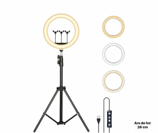 ARO DE LUZ LED 14 PULGADAS FCC QX-360