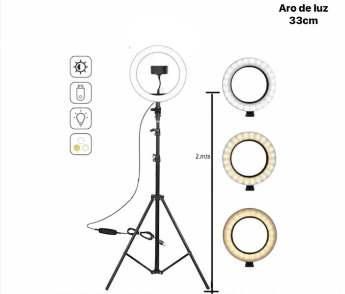 ARO DE LUZ LED 13 PULGADAS FCC QX-300