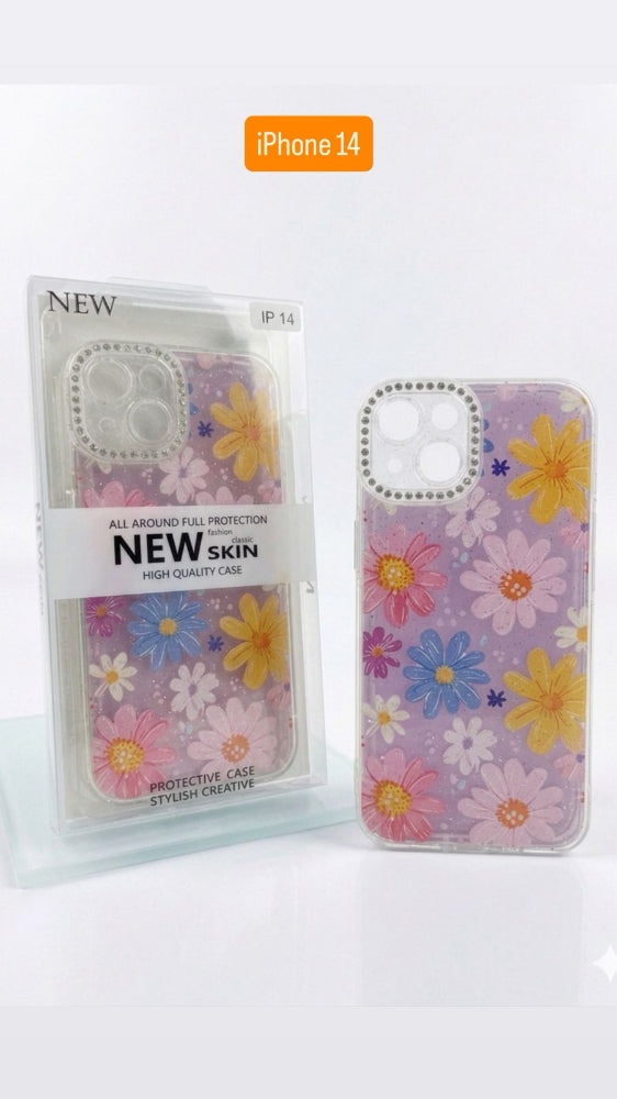 ESTUCHE DISEÑO ESCARCHA  IPHONE 14