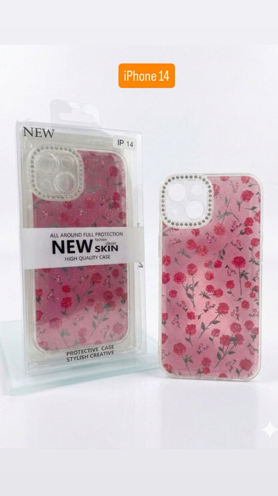 ESTUCHE DISEÑO ESCARCHA  IPHONE 14