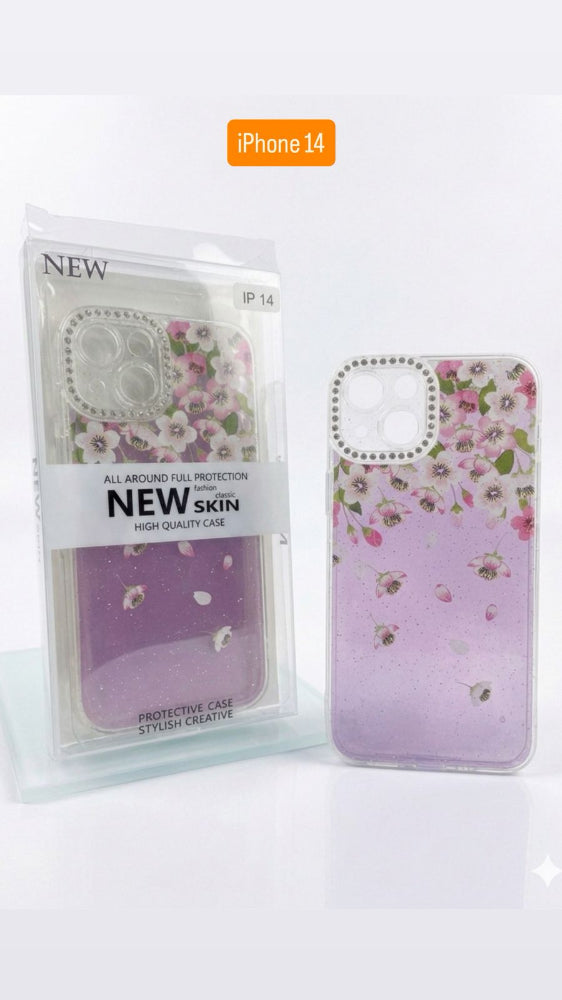 ESTUCHE DISEÑO ESCARCHA  IPHONE 14