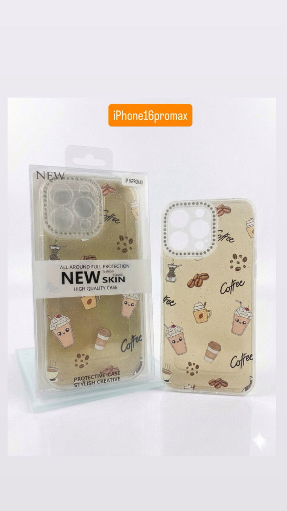 ESTUCHE DISEÑO ESCARCHA  IPHONE 16 PRO MAX