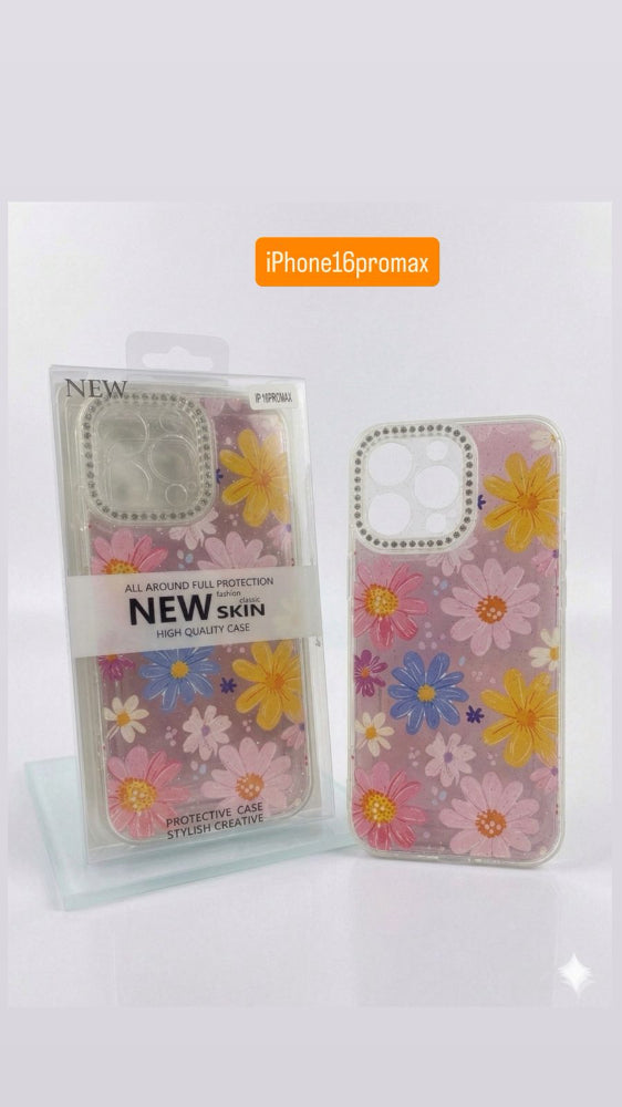 ESTUCHE DISEÑO ESCARCHA  IPHONE 16 PRO MAX