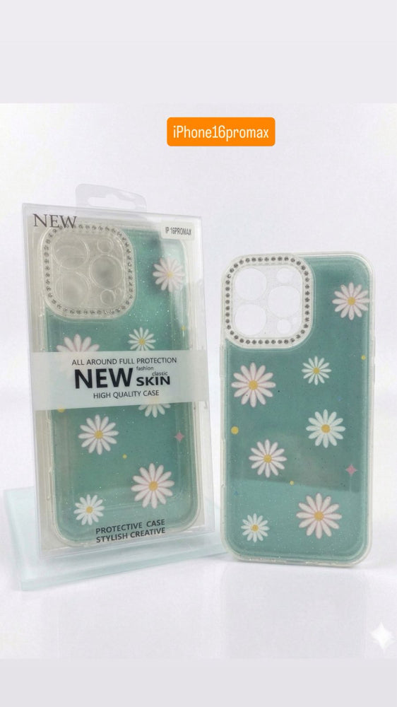 ESTUCHE DISEÑO ESCARCHA  IPHONE 16 PRO MAX