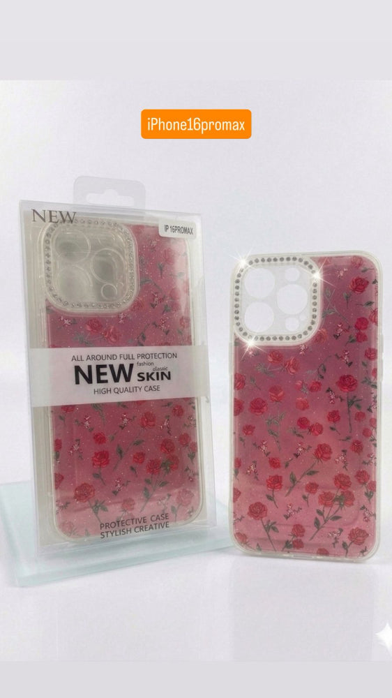 ESTUCHE DISEÑO ESCARCHA  IPHONE 16 PRO MAX