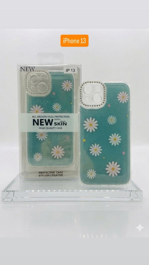 ESTUCHE DISEÑO ESCARCHA IPHONE 13