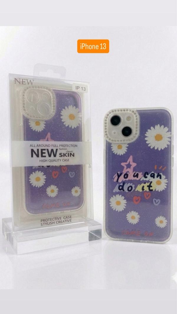 ESTUCHE DISEÑO ESCARCHA IPHONE 13