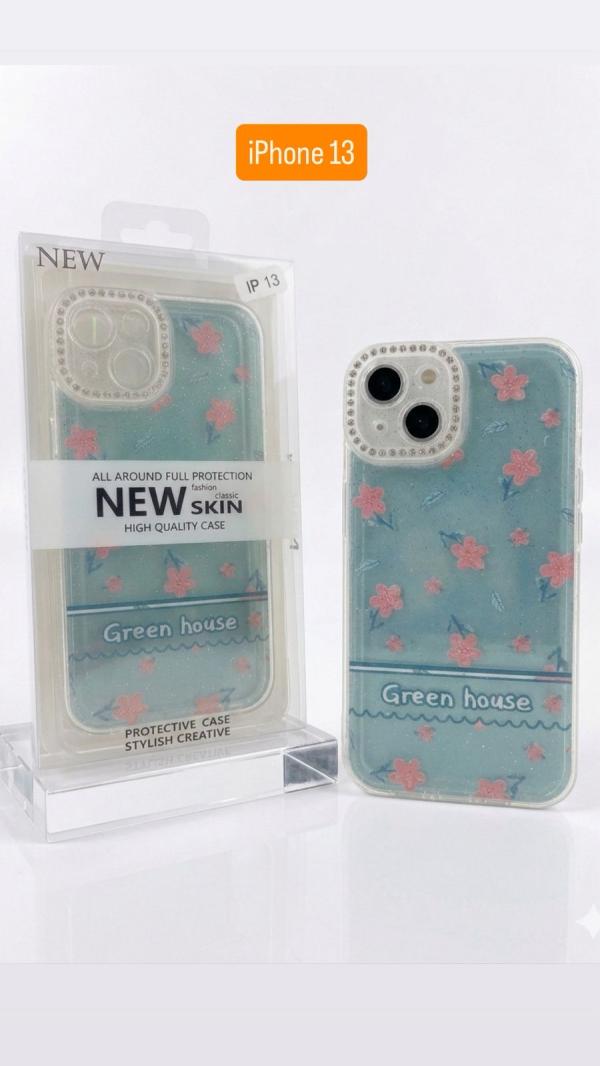 ESTUCHE DISEÑO ESCARCHA IPHONE 13