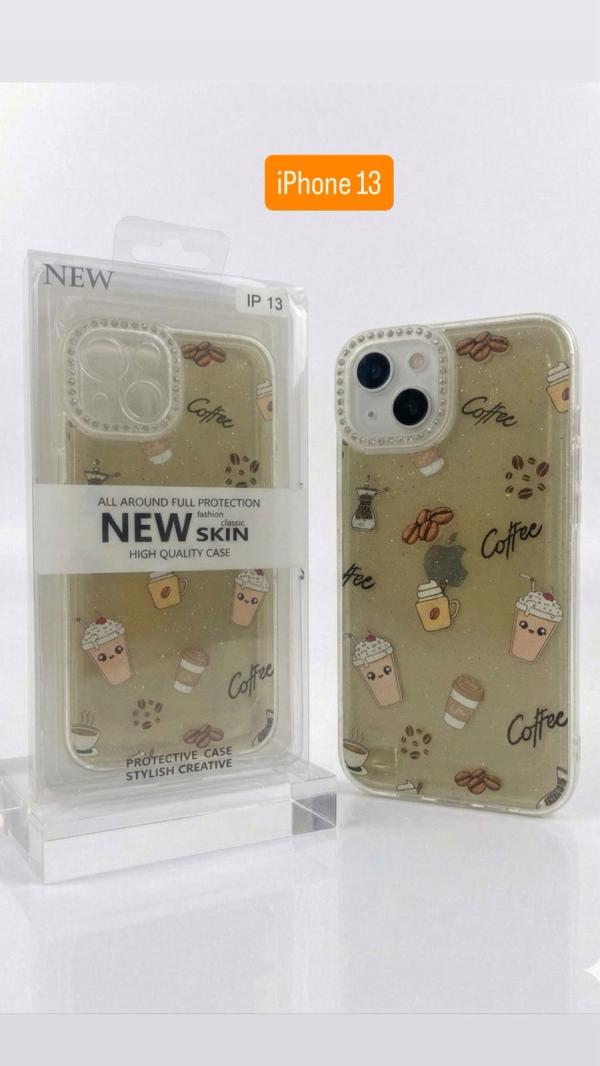 ESTUCHE DISEÑO ESCARCHA IPHONE 13