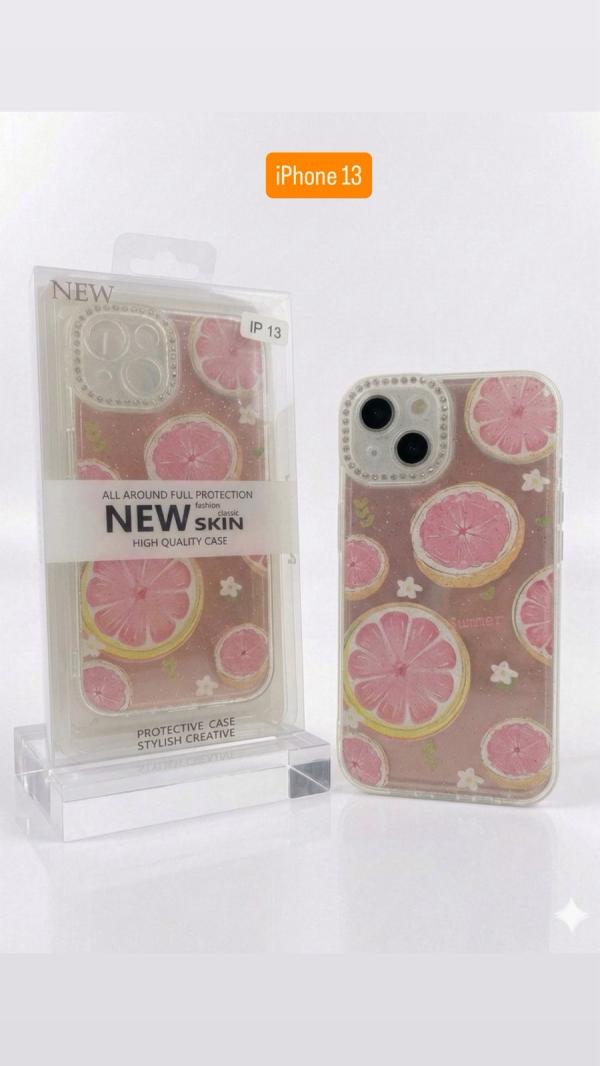 ESTUCHE DISEÑO ESCARCHA IPHONE 13