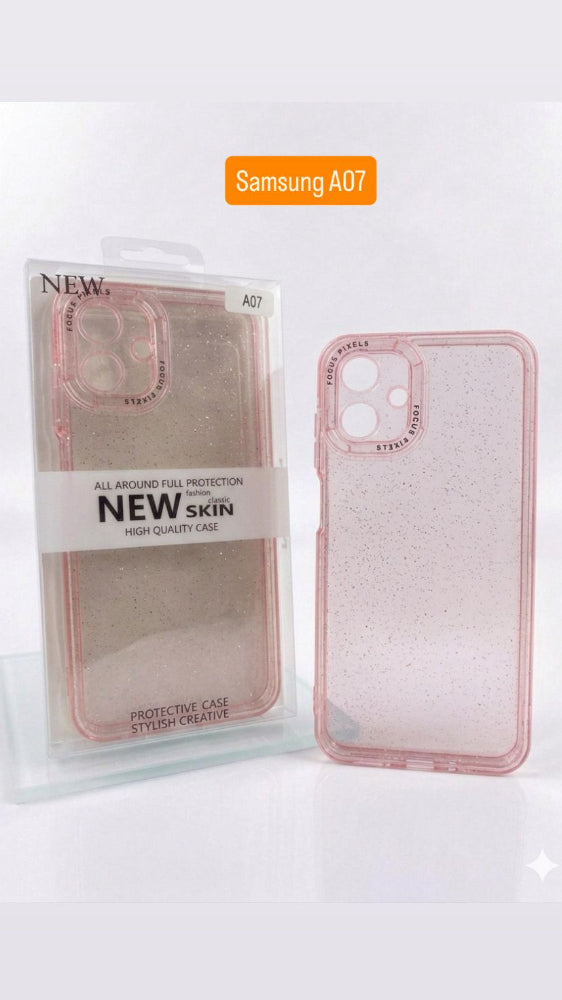 ESTUCHE DISEÑO ESCARCHA  SAMSUNG A07