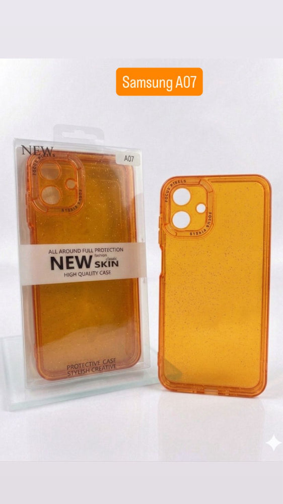 ESTUCHE DISEÑO ESCARCHA  SAMSUNG A07