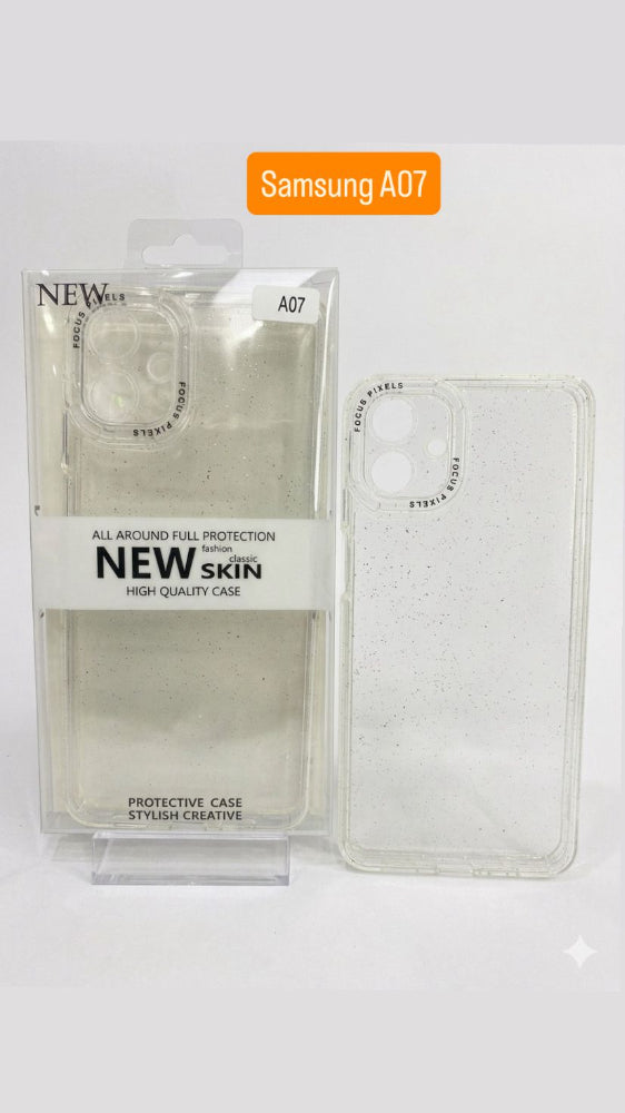 ESTUCHE DISEÑO ESCARCHA  SAMSUNG A07