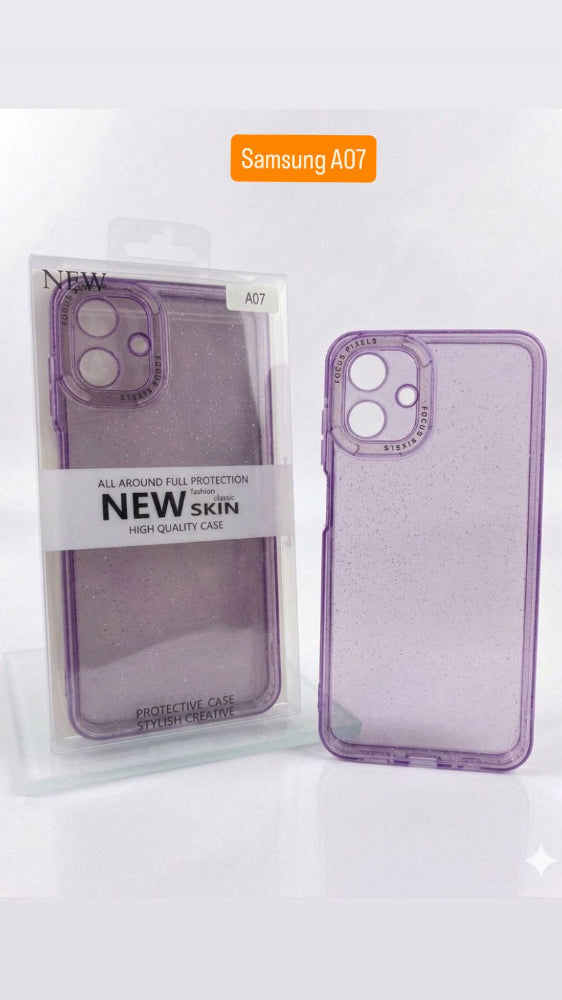 ESTUCHE DISEÑO ESCARCHA  SAMSUNG A07