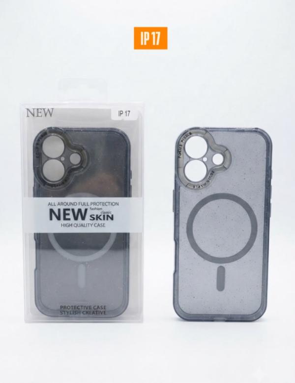 ESTUCHE DISEÑO ESCARCHA  IPHONE 17