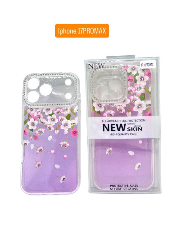 ESTUCHE DISEÑO ESCARCHA IPHONE 17 PRO MAX