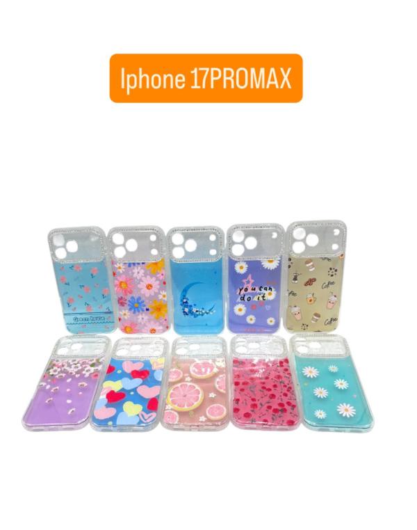 ESTUCHE DISEÑO ESCARCHA IPHONE 17 PRO MAX