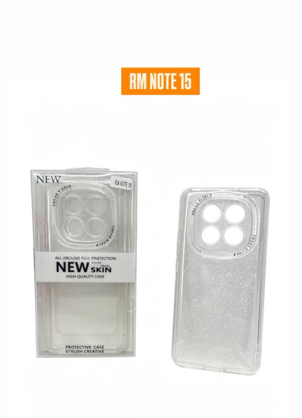 ESTUCHE DISEÑO ESCARCHA REDMI NOTE 15