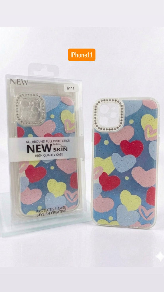 ESTUCHE DISEÑO ESCARCHA IPHONE 11