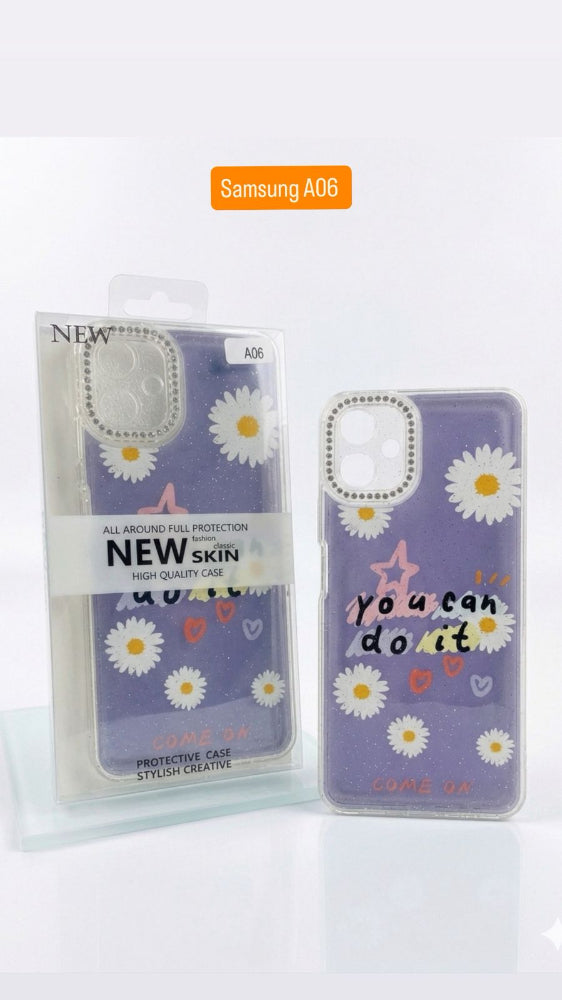 ESTUCHE DISEÑO ESCARCHA SAMSUNG A06