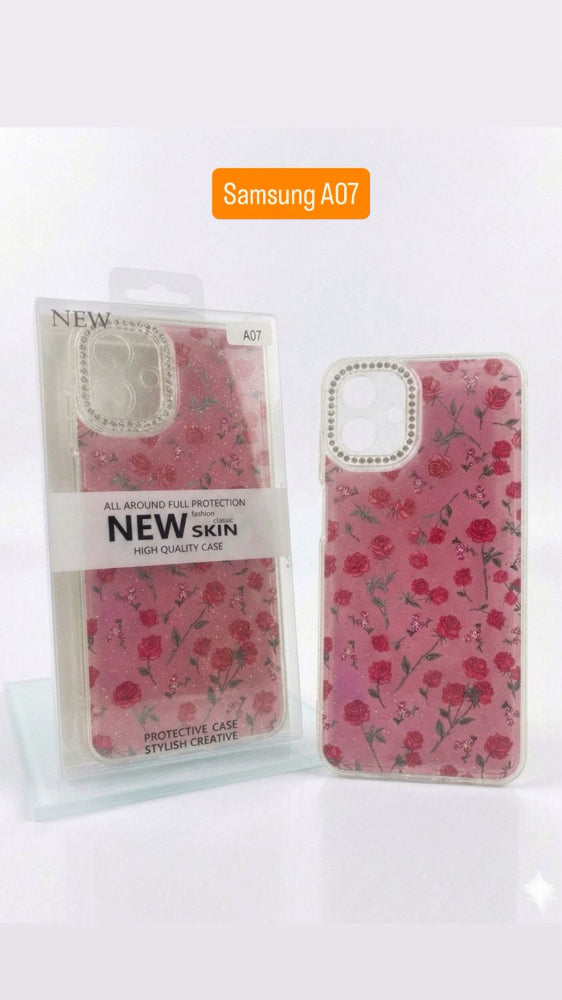 ESTUCHE DISEÑO ESCARCHA SAMSUNG A07