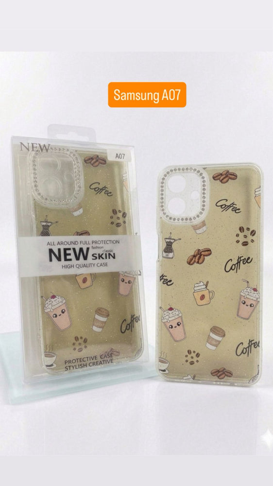 ESTUCHE DISEÑO ESCARCHA SAMSUNG A07