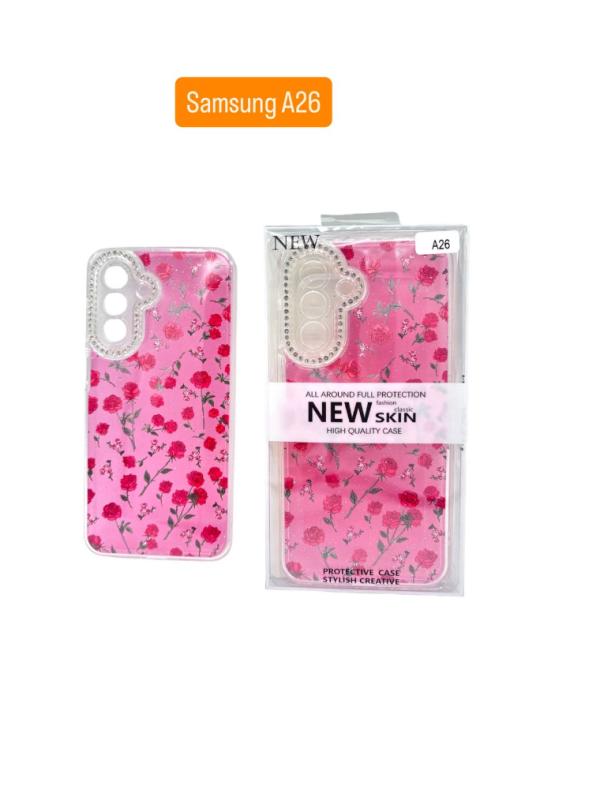 ESTUCHE DISEÑO ESCARCHA SAMSUNG A26