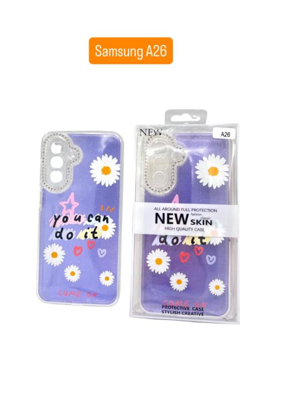 ESTUCHE DISEÑO ESCARCHA SAMSUNG A26