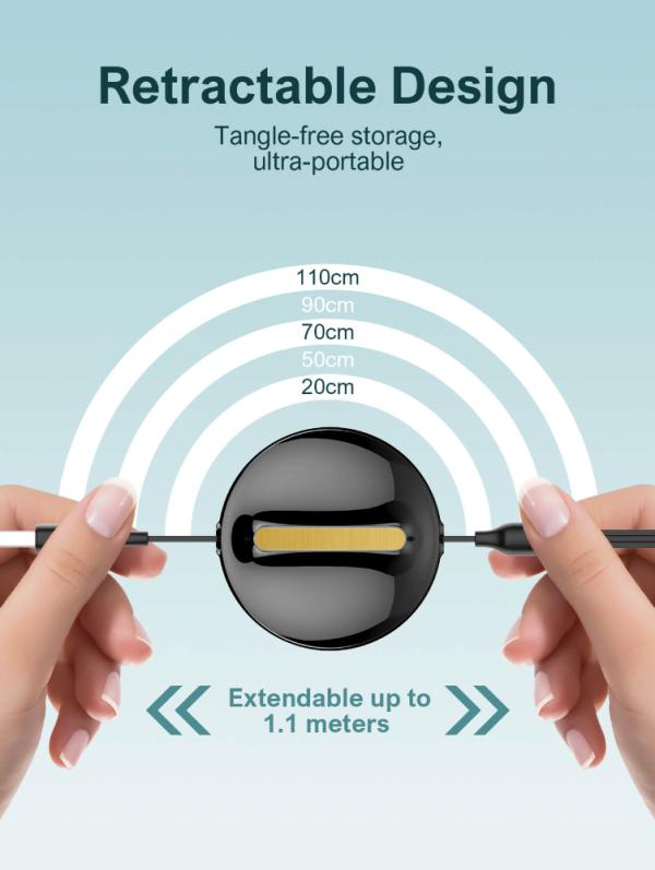 CABLE LDNIO USB 3 EN 1 RETRACTIL 1M LC90A
