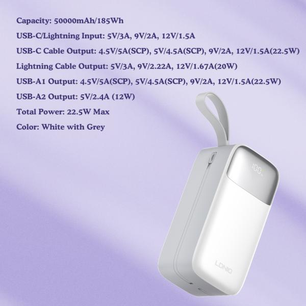 POWERBANK LDNIO 50000 mAh PQ50