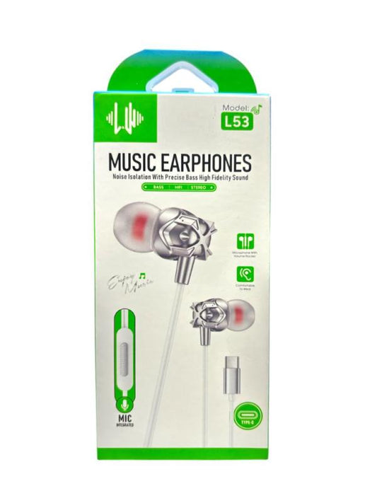 AUDIFONO MANOS LIBRES TIPO C L52/L53/L54