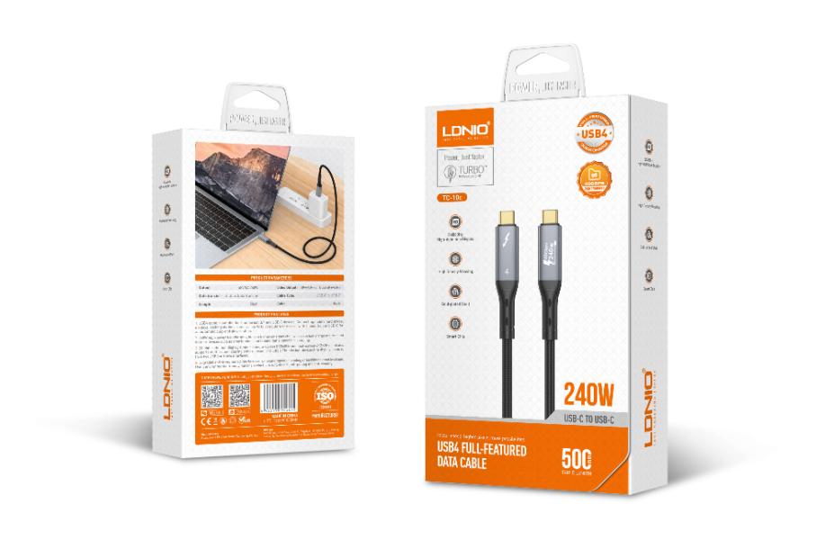 CABLE LDNIO TIPO C A TIPO C 240W 1M TC11C