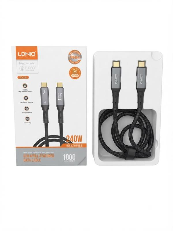 CABLE LDNIO TIPO C A TIPO C 240W 1M TC11C