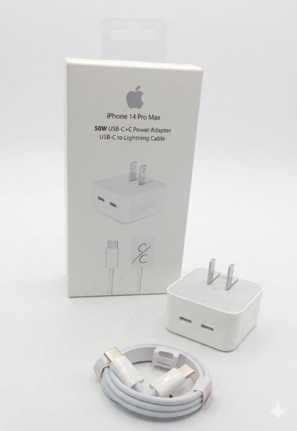 CARGADOR USB-C IPHONE 14 PRO MAX 50W