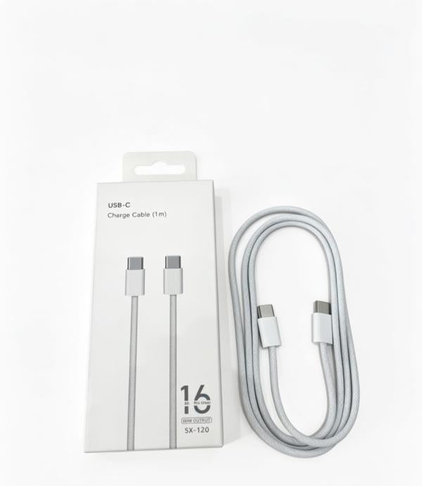 CABLE USB-C 60W IPHONE 16 PRO MAX 1M