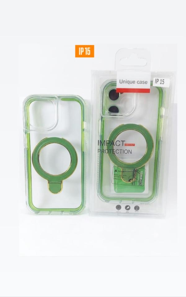 ESTUCHE FINO CON MAGSAFE Y VIDRIO PROTECTOR IPHONE 15