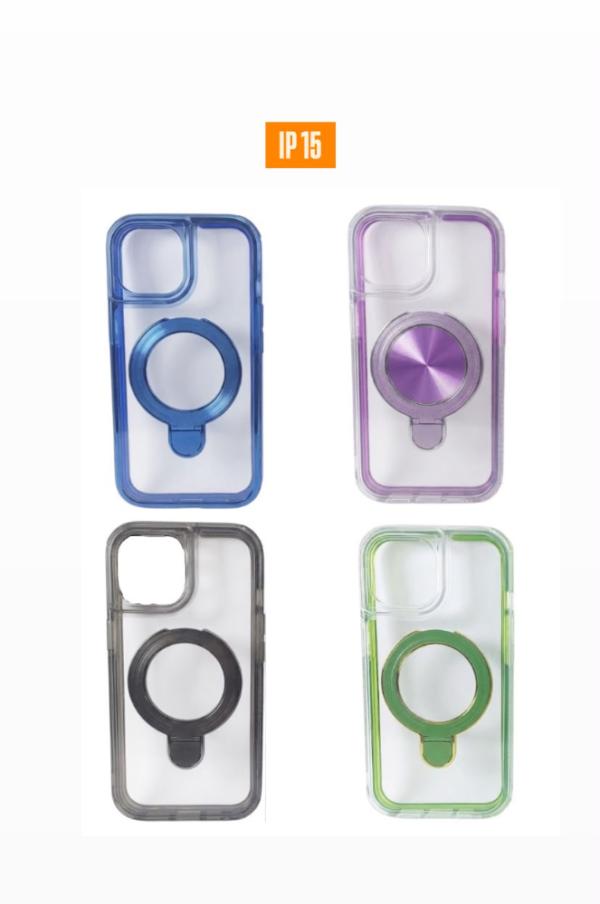 ESTUCHE FINO CON MAGSAFE Y VIDRIO PROTECTOR IPHONE 15