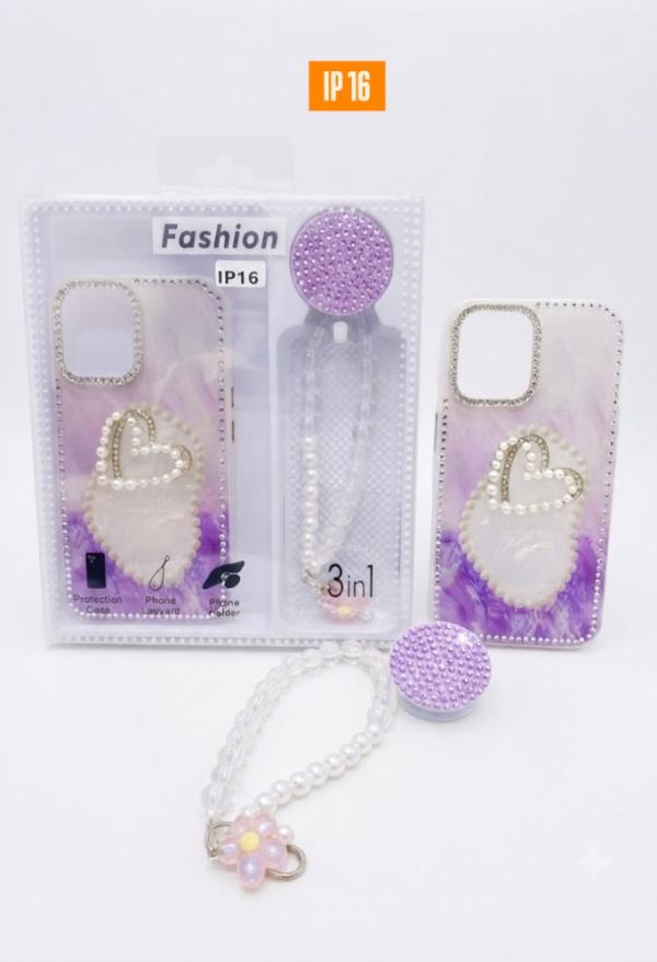 ESTUCHE CON LLAVERO IPHONE 16
