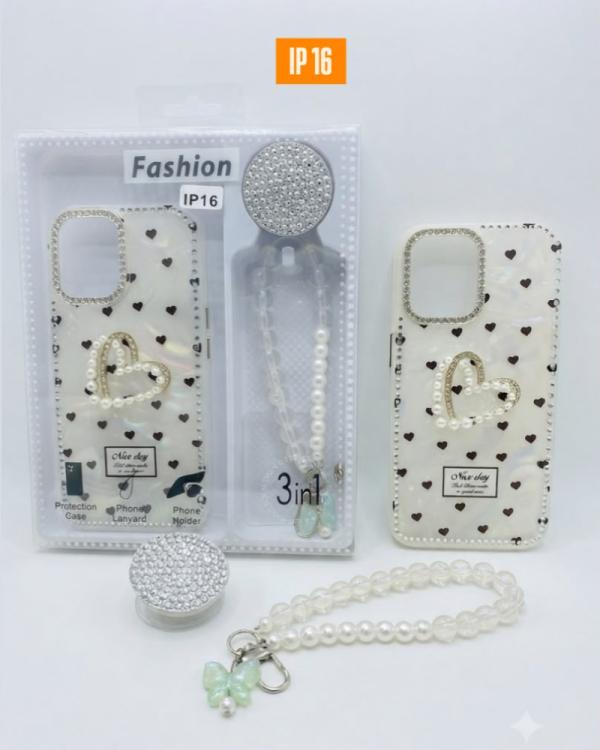 ESTUCHE CON LLAVERO IPHONE 16