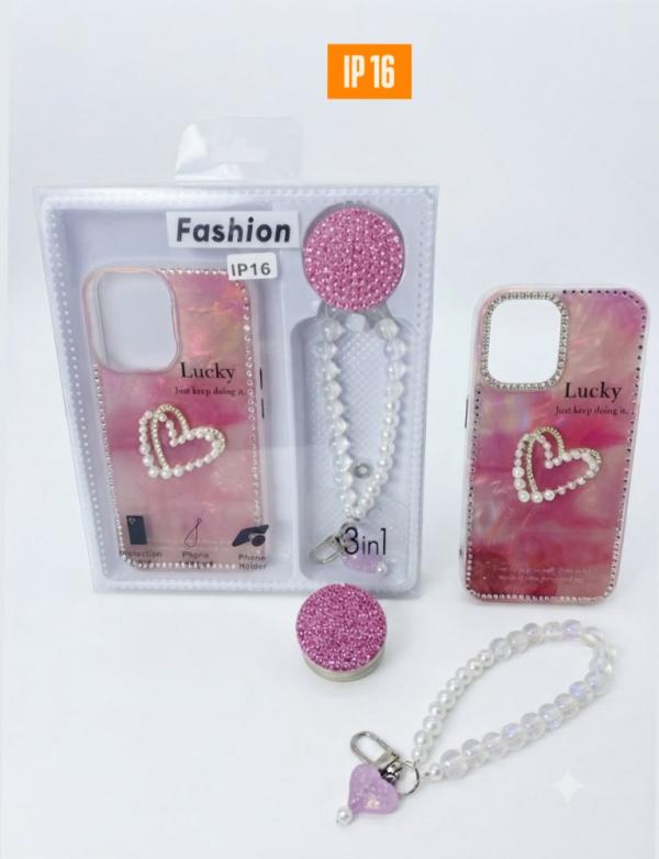 ESTUCHE CON LLAVERO IPHONE 16