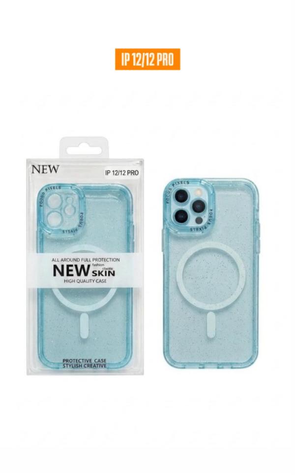 ESTUCHE DISEÑO ESCARCHA IPHONE 12
